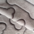 Textile de flanelle d&#39;impression recto verso de conception animale